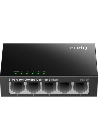 Cudy Fs105 5port 10/100mbps Duvar Montajlı Metal Masaüstü Switch