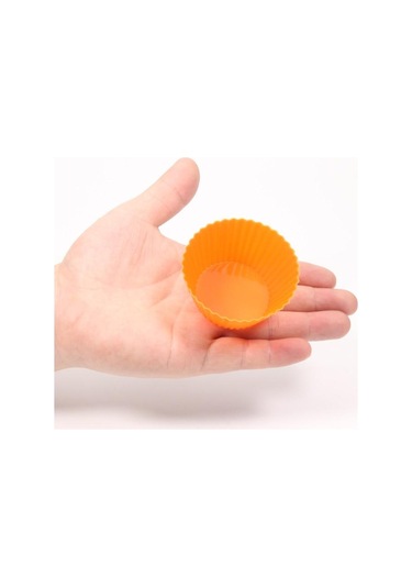 Pişirme Gerekli 24 Paket Yuvarlak Şekilli Silikon Kek Kalıbı Muffin Bardak Sabun Kalıp Puding Jöle Kalıpları