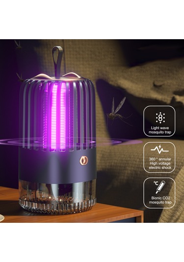 Qingmipy Ev İçin Usb Lüleli Mavi Musıpeder - 360 Işık Tuzaklama, Turbo Süper Emme Ve Yüksek Gerilimle Öldürme, Görünür Musı Paketi Kutusu