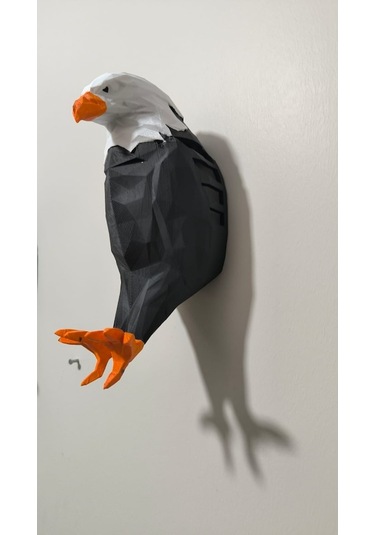 Fastbuy Kartal Şeklinde Renkli Dekoratif Gece Lambası Aplik Beyaz Siyah Ev Dekoru Beyaz - Siyah