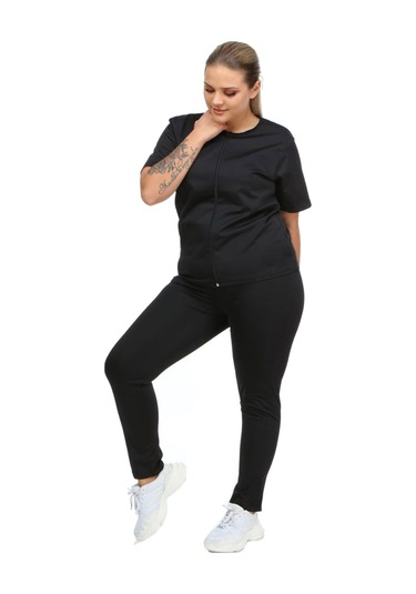 Pastimore Fermuarlı Termal Sauna Badi Takım Siyah