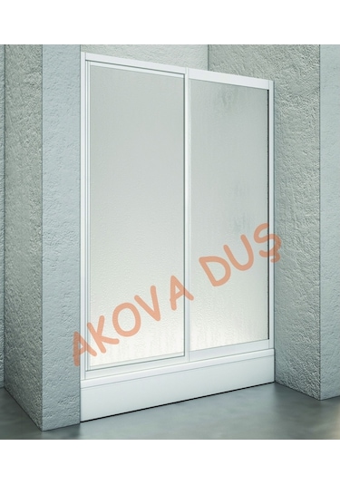İki Duvar Arası Bir Sabit Bir Kayar Mika Dusakabin Beyaz