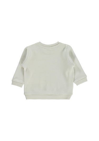 Civil Baby Need More Sleep Baskılı 6-18 Ay Sweatshirt - Fil Dişi
