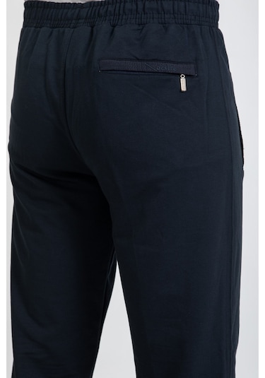 Erkek Pantolon Kesim Beli Lastikli Likralı Kompak Eşofman Altı 2570-lacivert - M Lacivert