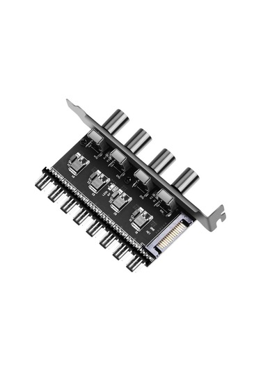 Suntek Sata Arayüzü Için 8 Kanal Pc Kasa Soğutma Fanı Hub Adaptör
