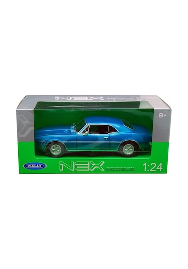Welly 1 24 1967 Pontiac Firebird Mavi Model Metal Araba