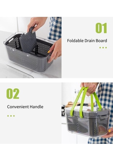 Maoyaya Sebze Manuel Konteynerli Kesici Gıda Fonksiyonlu Doğrayıcı, Doğrayıcı Doğrayıcı Çok Arada 22'si 1 Jf Gri