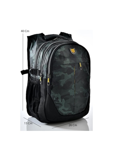 Relaxion Okul Sırt Çantası Yeşil Kamuflaj 2235
