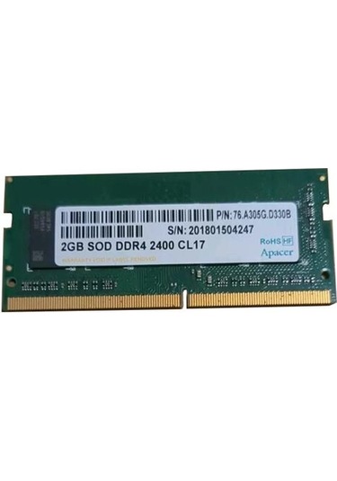 Apacer 2gb 2400mhz Sodımm Ddr4 76.a305g.d330b Ram
