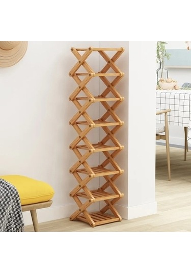 Flybuy Rafı Kurulumsuz Katmanlı Kahverengi Fk Ev Bosphorusboutique Basit Bambu Ayakkabı Ambition 2-8 Qn Kahverengi