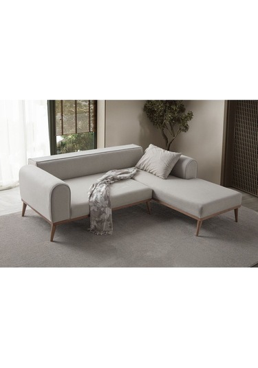 Rebull Köşe Koltuk Takımı Krem Antrasit