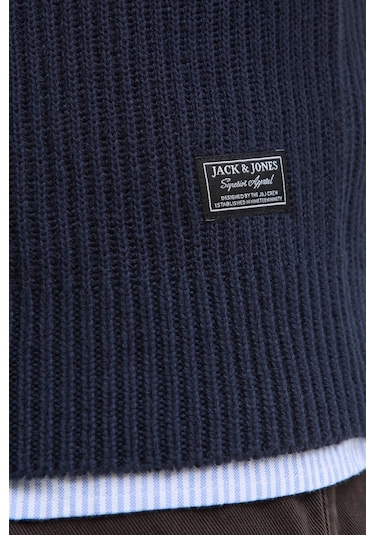 Jack & Jones Erkek Kazak 12278919 Lacivert Lacivert