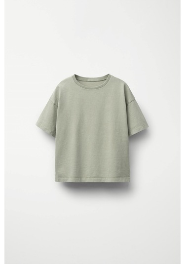 Zuzunga Unisex Basic Kısa Kollu Çocuk T-shirt Mint