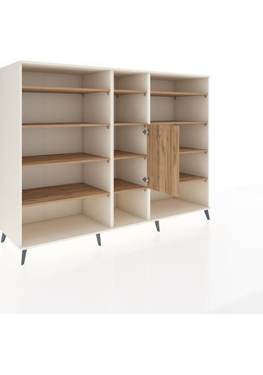 Kronos Dolap 12 Raflı Tek Kapaklı 220x59x163 Aytaşı-çam Aytaşı-çam