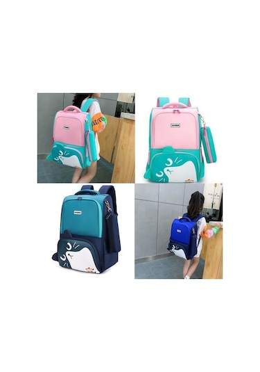 Kızlar İçin Sevimli Karikatür Kedi Okul Sırt Çantası Ilkokul Çantaları Çocuklar Seyahat Sırt Çantaları Mochila Escolar Lı12lq Mor