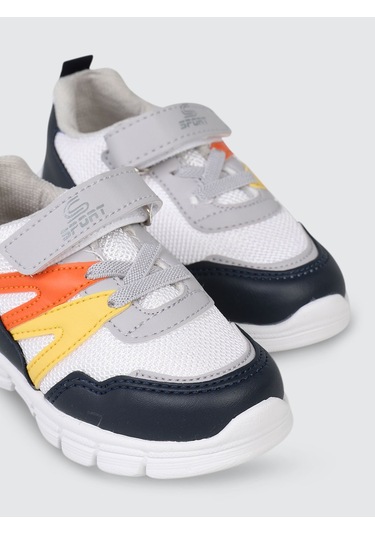 Civil Sport Erkek Çocuk Spor Ayakkabı 22-25 Numara Beyaz-sarı Sarı-beyaz