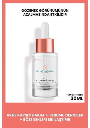 Bahar Babacan Sıkılaştırıcı ve Arındırıcı Niacinamide Serum 30 ML