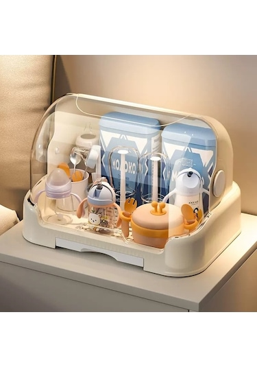 Pazly Cbtx Şişe Saklama Kutusu Raf Drenaj Kapaklı Depolama Dolabı 001 Abanoz