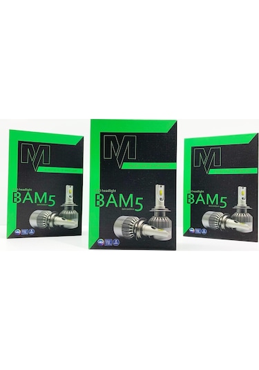 Mach Bam5 H3 Led Xenon Şimşek Etkili 6400 Lm