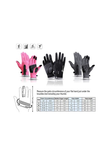 Kyncilor Polar Rüzgar Geçirmez Su Geçirmez Eldiven 001