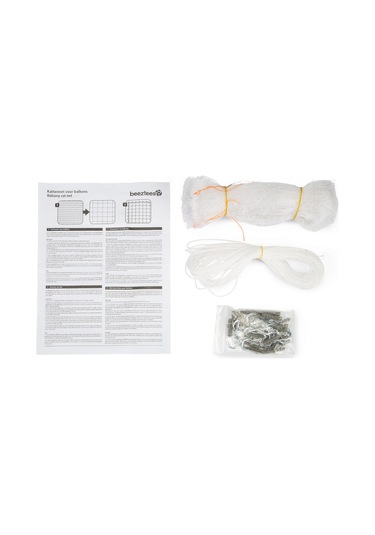 Beeztees Kedi Pencere Veya Balkon Koruma Filesi, Şeffaf, 4x3m