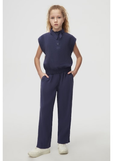 Nk Kids 38813 Kız Çocuk İndigo Forest Bluz İndigo