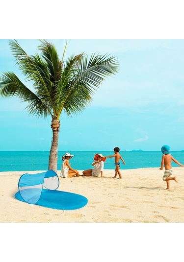 Leezsing "pratik Açılır Çocuk Çadırı - Plaj, Piknik Ve Açık Hava Keyfi İçin Mükemmel" Açık Mavi