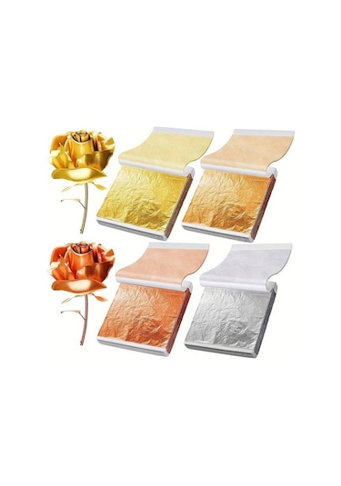 Varak Kaplama Yaprak Metalik Folyo 9x9cm 10lu Paket 14 Light Fragrant Silver R5799f-14 Karışık