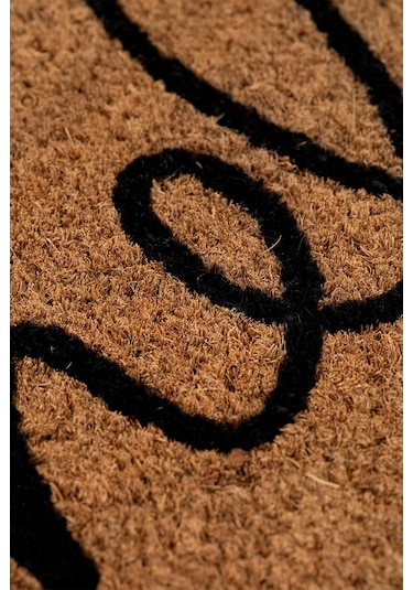 Coco Hello El Yazısı Kıl Kapı Önü Paspası 40x60 3681 Natural