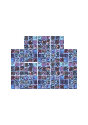 Hangfox Sıcaklık Ve Nem Dayanıklı Pvc Duvar Sticker, Mutfak/banyo Dekorasyonu, Kolay Kurulum, Estetik 3d Mosaik Desenli 200x20cm Diğer