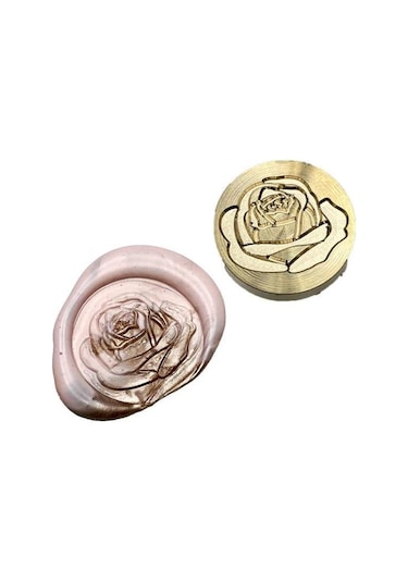 Profisher Mektup Damga Mühürü Blooming Rose + 30 Mühür Mumu + Eritme Kaşığı Diğer