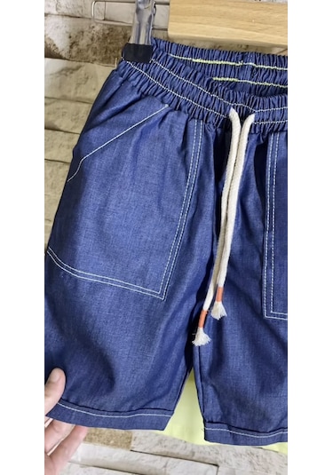 Aysbebe Sailor Çapa Motifli Erkek Çocuk Takım Sarı