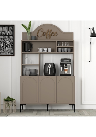 Lyon Kahve Köşesi 120cm - Atlas / Siyah