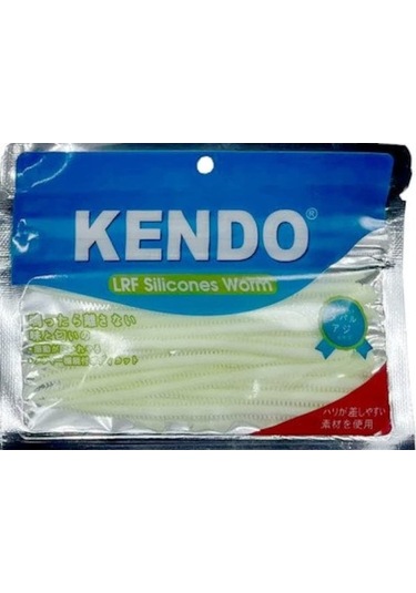 Kendo 10 Cm Lrf Silicones Worm Glow (Slim Gövde-Kokulu) 15 Adet