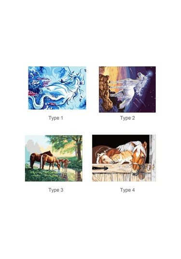 Xianwen Geeroyoo "yetişkinler Ve Çocuklar İçin Dıy At Temalı