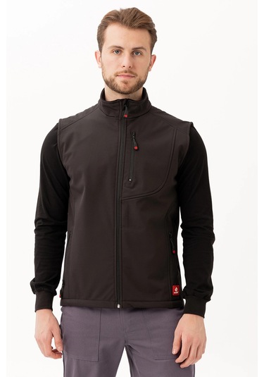 Salina Outdoor Erkek Yelek Günlük Giyim İçin Konforlu Ve Cepli Tasarım Siyah