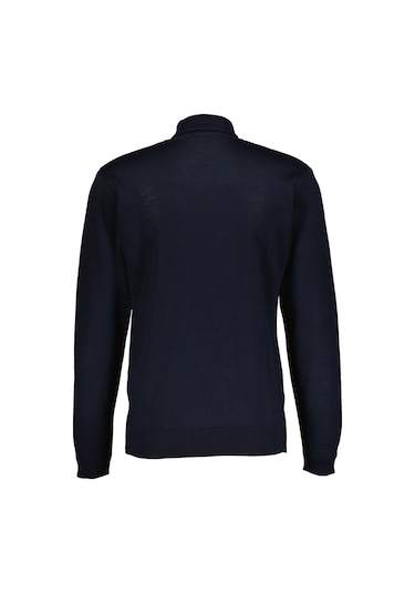 Finesuits Erkek Desenli Yünlü Kazak 2422201014.dstbr Lacivert