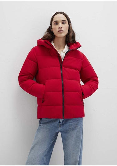 Mavi Kırmızı Kadın Mont M1110704-90367 Kırmızı