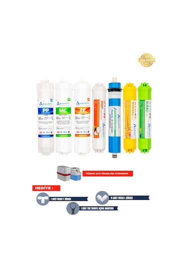 Su Arıtma Filtresi – Kapalı Kasa İki Tarafı Çubuklu 7’li Set