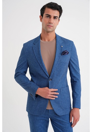 C 701 Ceket Regular Fit Gece Mavisi-1 Gece Mavisi