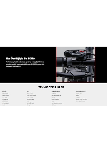Rks Bn5 Pro 250 Watt 36 Volt 7.5 Ah Bataryalı Elektrikli Katlanabilir Bisiklet Siyah