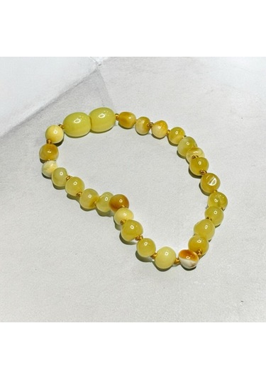 Bebek Kehribar Bileklik Hcz-model Frt Sarı