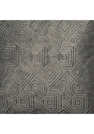 Sezyon Mira Desenli 45 45 Zeytin Grisi Kırlent Kılıfı Zeytin Grisi