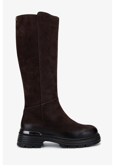 Valmenti Kadın Hakiki Deri Kahverengi Nubuk Casual Çizme 322 2353521 Bn Czm Sk24-25 Kahve Nbk Kahverengi