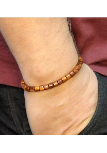 Doğal Kuka Ağacı Erkek Asansörlü Ayarlanabilir 33'lük Tesbih Bileklik Eub121