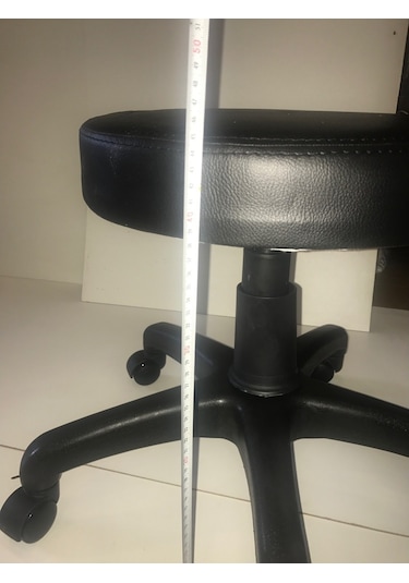 xDekofis Taburex Oturak Amortisörlü Dönebilir Tekerlekli Tabure