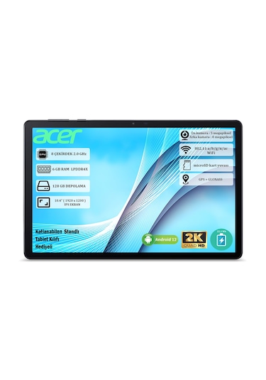 Acer Iconia Tab P10 NT.LG1EY.001 6 GB 128 GB 10.4" Tablet