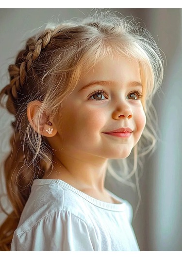 Asj 925 Ayar Gümüş Çocuk Altın Kulak Küpeleri Çiviler 211609637 Altın