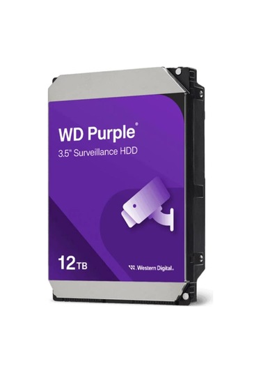 Wd 12tb Wd121 Purple Pro 7200rpm 256mb Sata3 7-24 Güvenlik 3.5 Harddisk Resmi Distribitör Ürünü