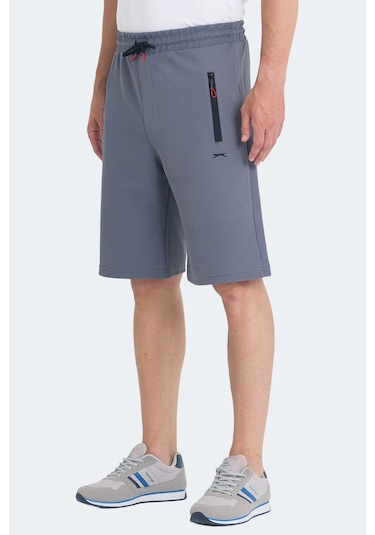 Slazenger Osaku 2 Li Set Erkek Şort Siyah - Koyu Gri